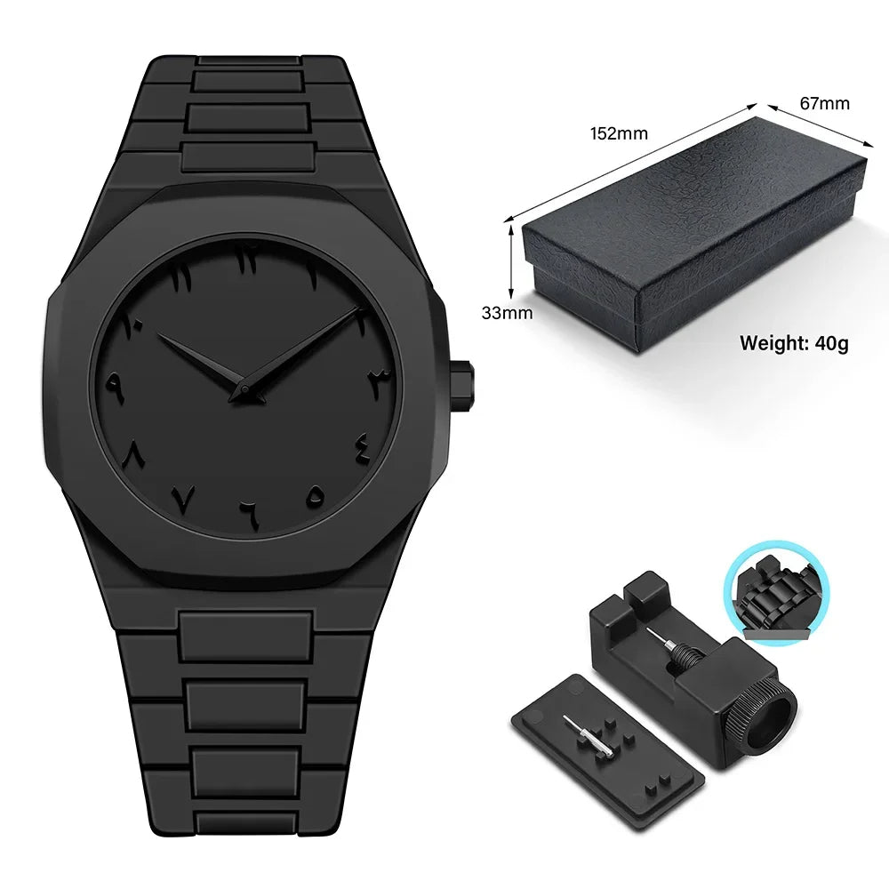 BK - Minimalistic Arabic Numerals Watch